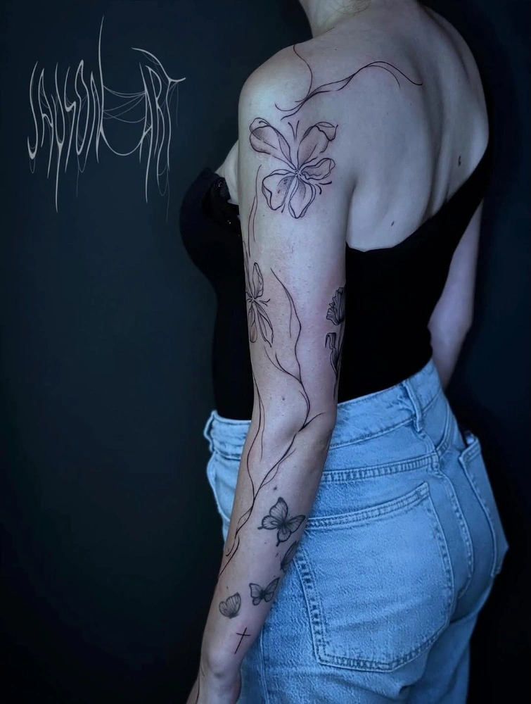 Blackwork tetování od Alexe – TX5 Olomouc, ukázka 10