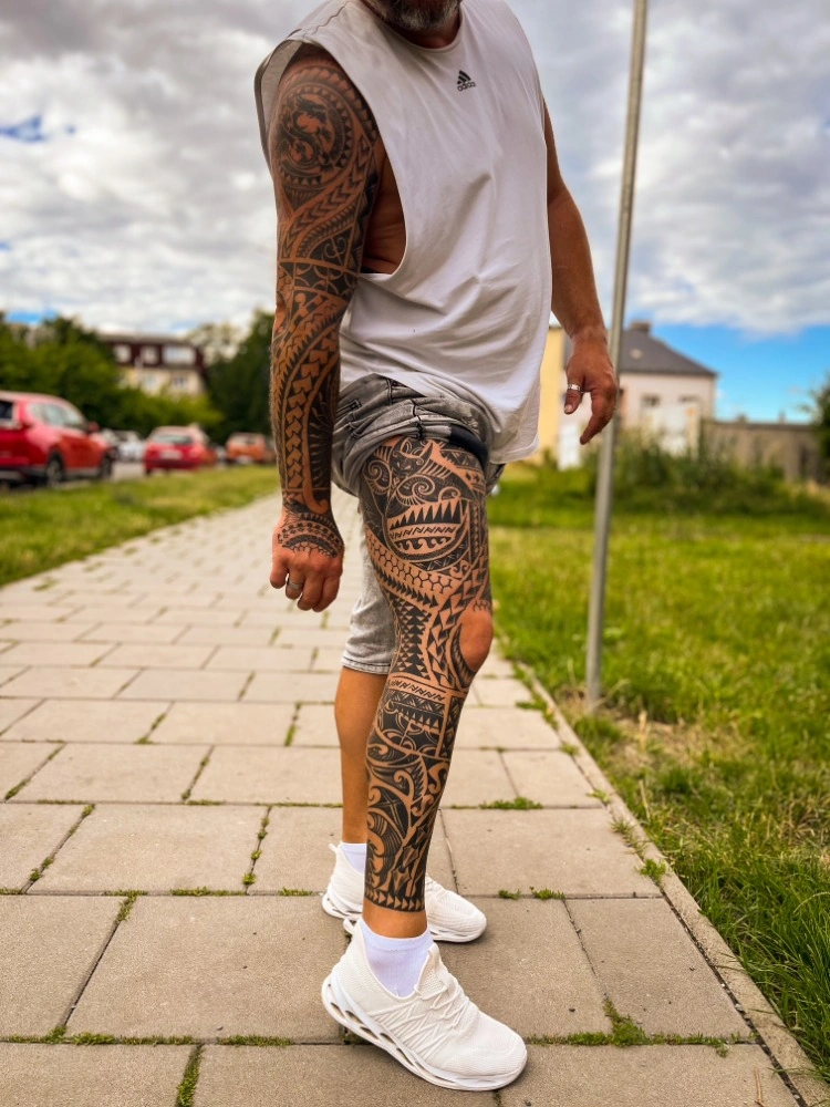 Blackwork tetování od Martina Bunny – TX5 Olomouc, ukázka 14