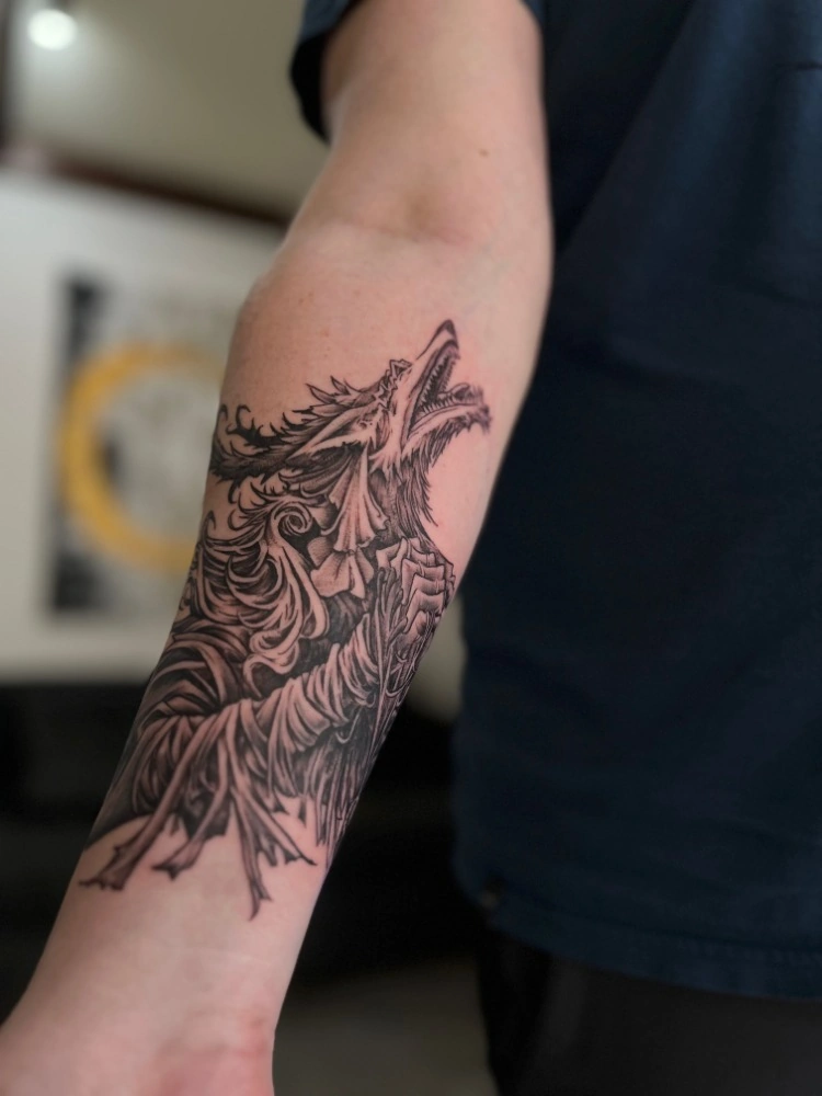 Blackwork tetování od Martina Bunny – TX5 Olomouc, ukázka 19