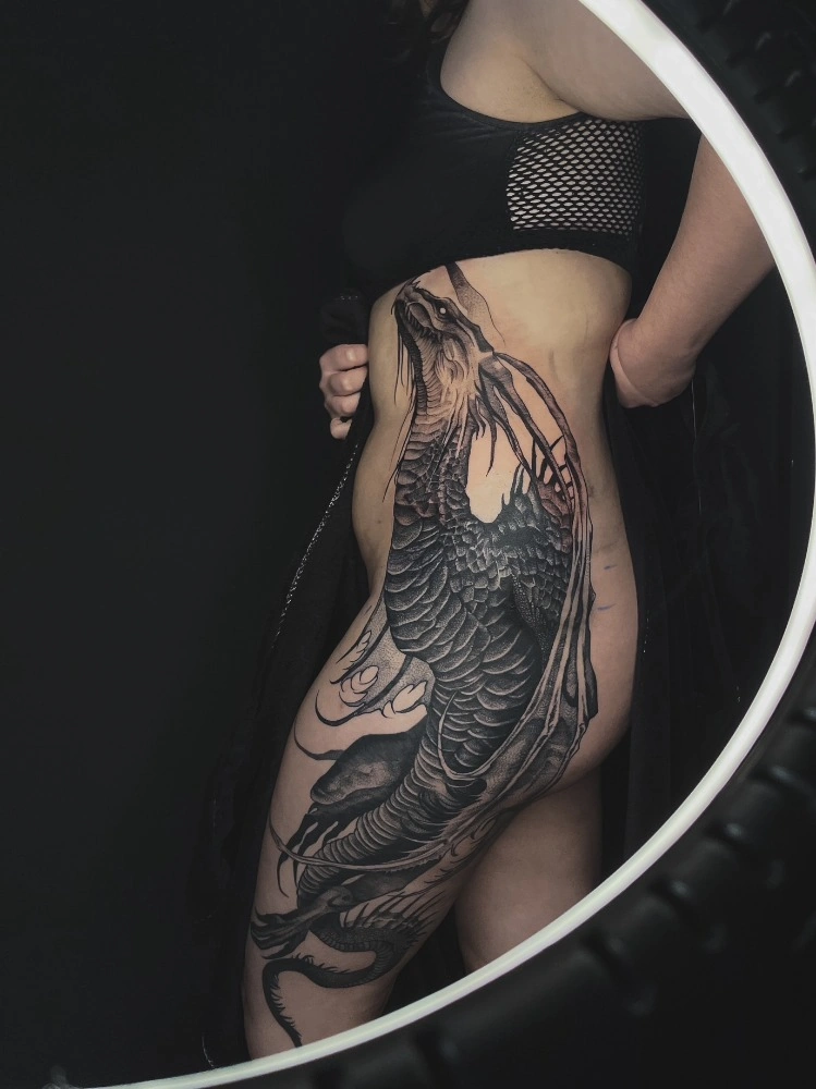 Blackwork tetování od Martina Bunny – TX5 Olomouc, ukázka 8