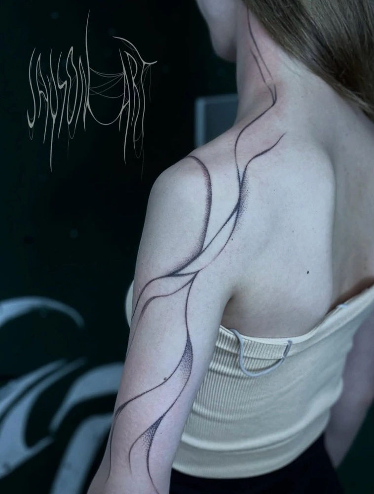 Blackwork tetování od Alexe – TX5 Olomouc, ukázka 11