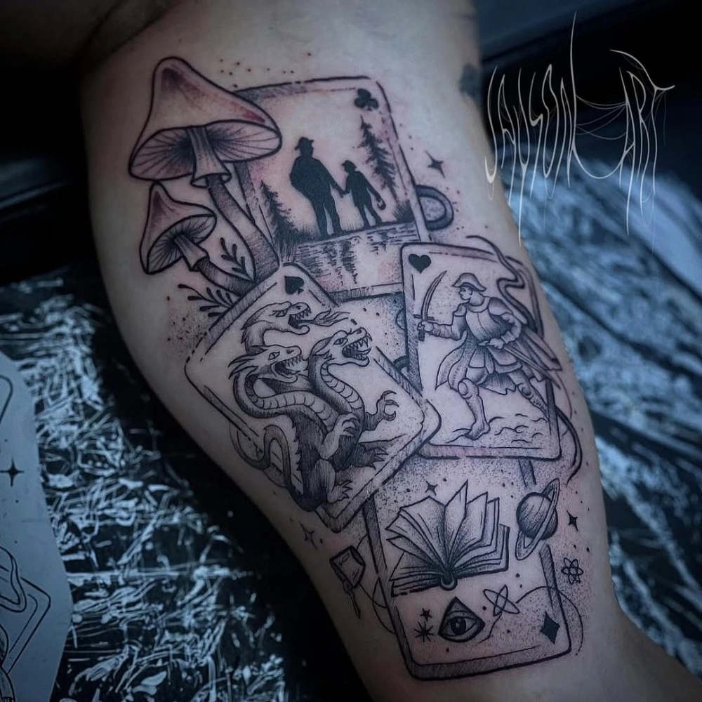 Blackwork tetování od Alexe – TX5 Olomouc, ukázka 14