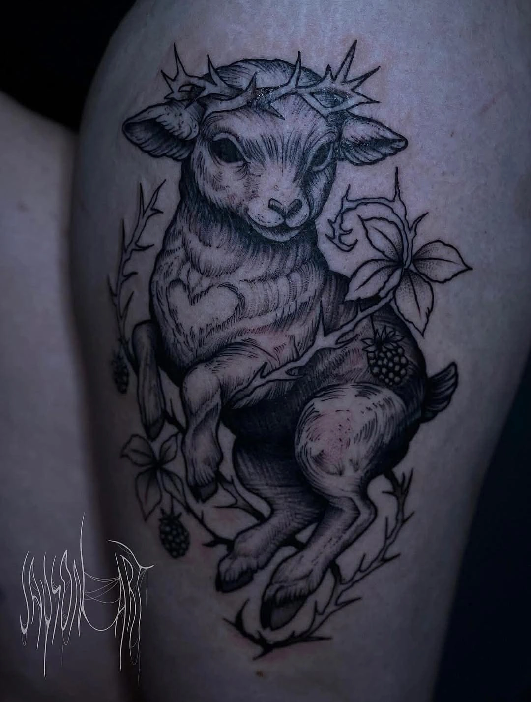 Blackwork tetování od Alexe – TX5 Olomouc, ukázka 2