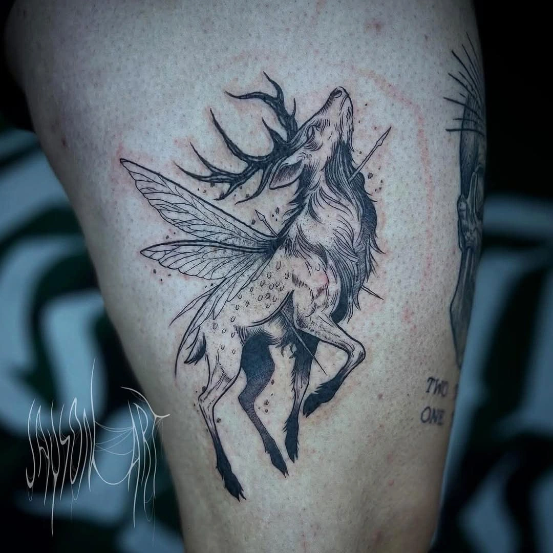 Blackwork tetování od Alexe – TX5 Olomouc, ukázka 5
