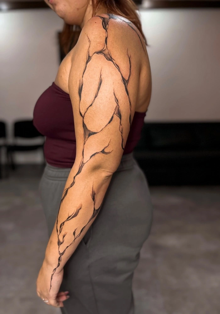 Blackwork tetování od Martina Bunny – TX5 Olomouc, ukázka 25