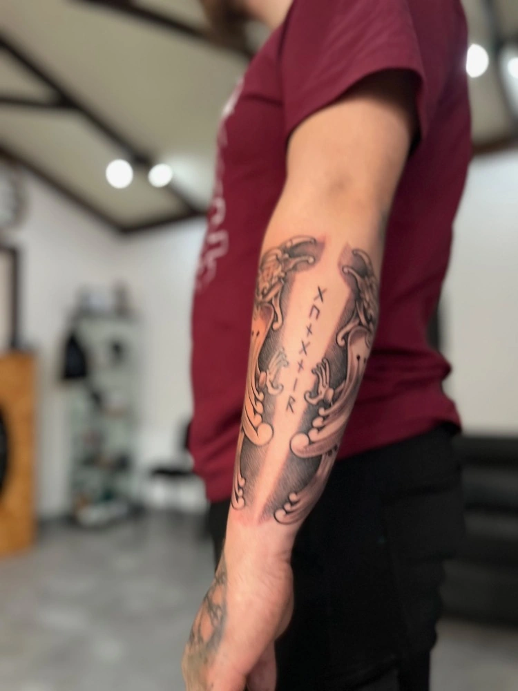 Blackwork tetování od Martina Bunny – TX5 Olomouc, ukázka 26