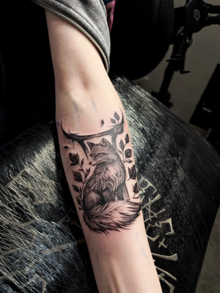 Blackwork tetování od Martina Bunny – TX5 Olomouc, ukázka 4