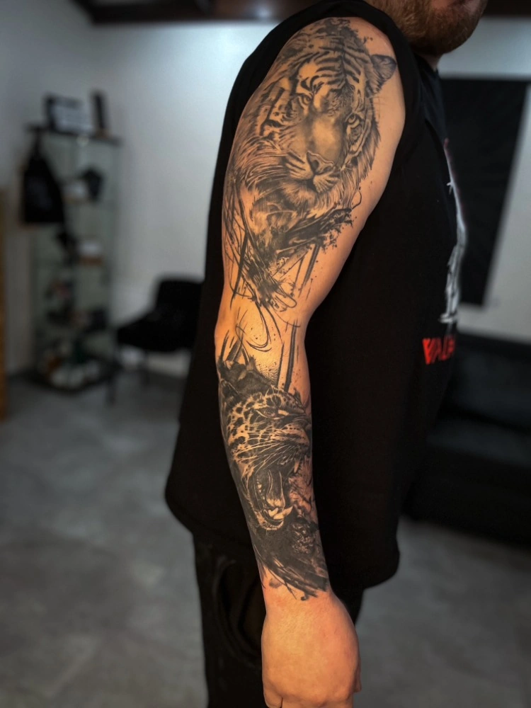 Blackwork tetování od Martina Bunny – TX5 Olomouc, ukázka 7