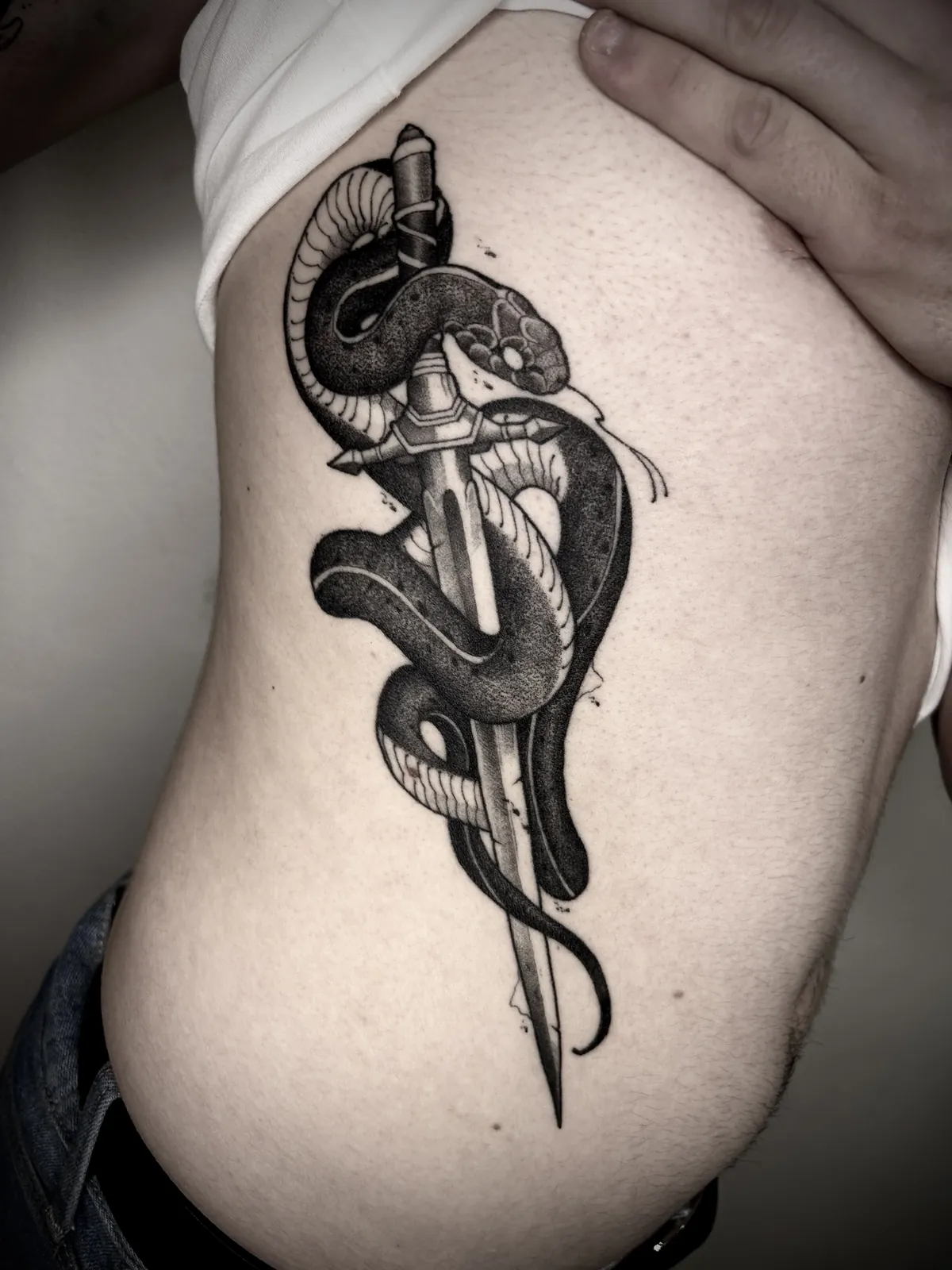 Blackwork dotwork tetování od Teda – TX5 Olomouc, ukázka 24