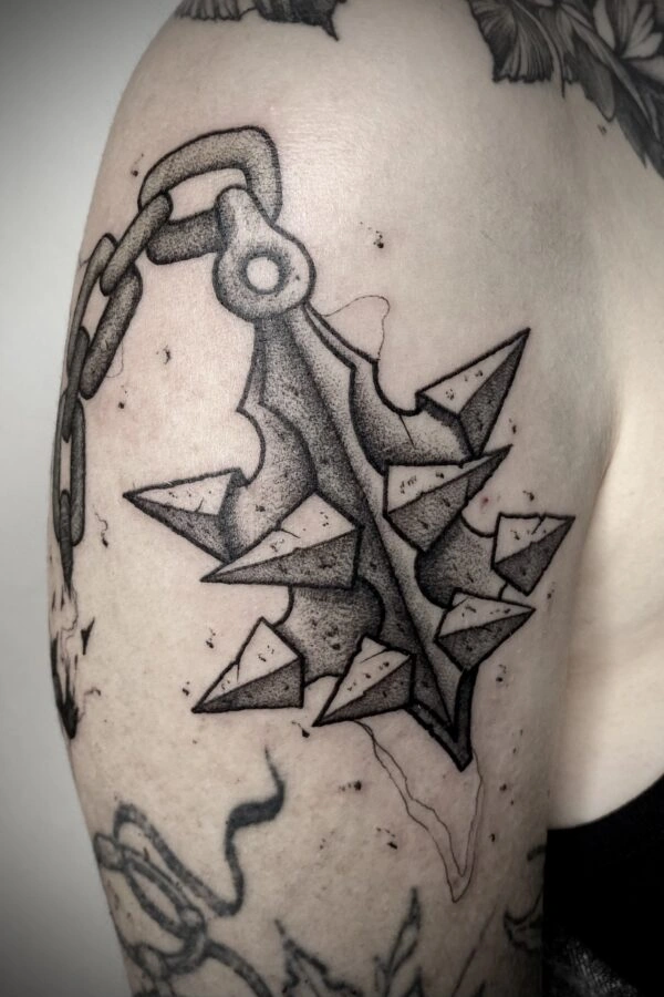 Blackwork dotwork tetování od Teda – TX5 Olomouc, ukázka 6
